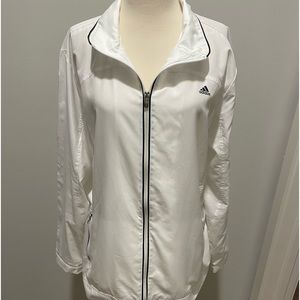 Adidas Lightweight Full Zip Jacket With Zip-Up Pockets